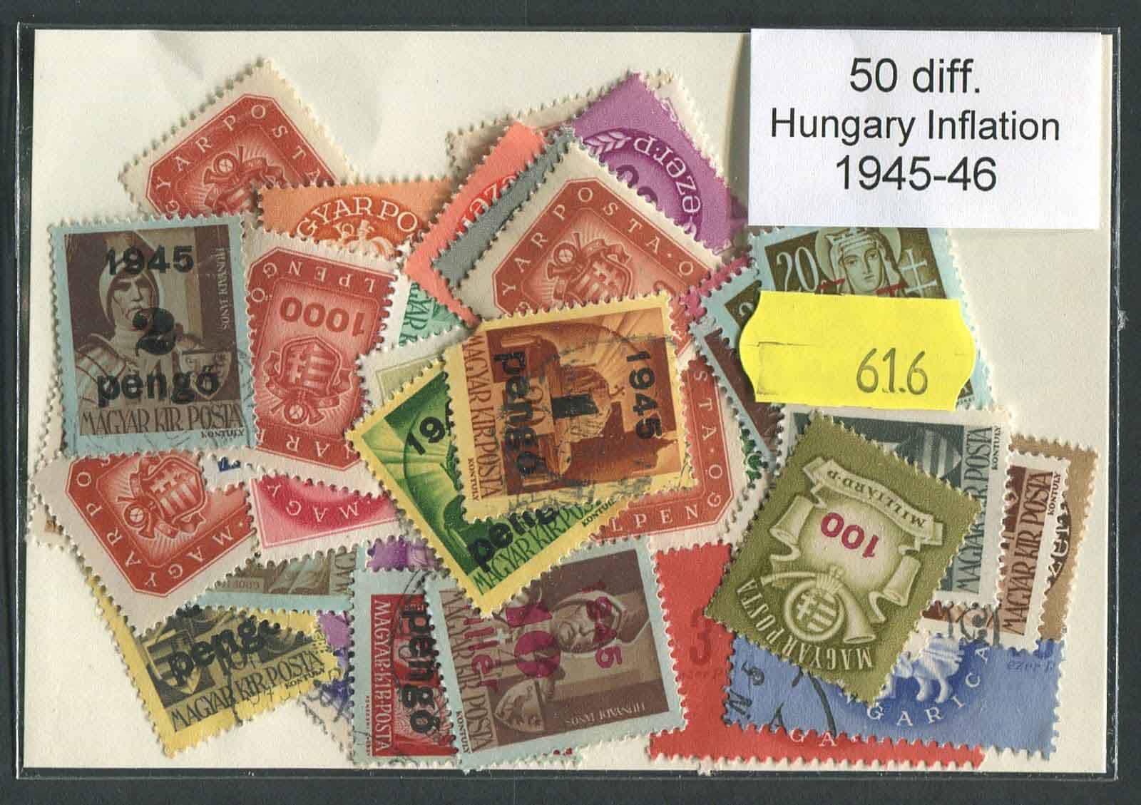 Hungary 50 inflation 1945-1946 Stamps (616)