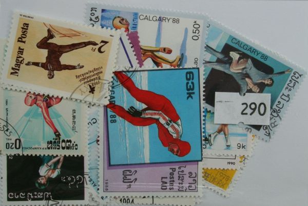 Ice Skating 25 Stamps (290)