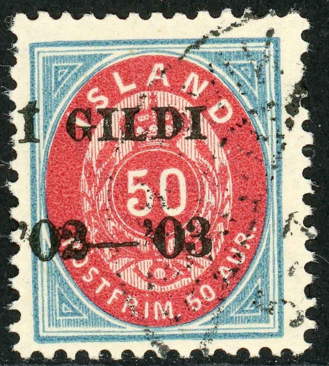 Iceland 1902-03 SG.80 F/U