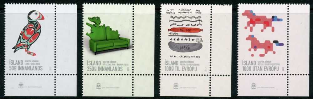 Iceland 2013 SG.1383-1386 U/M