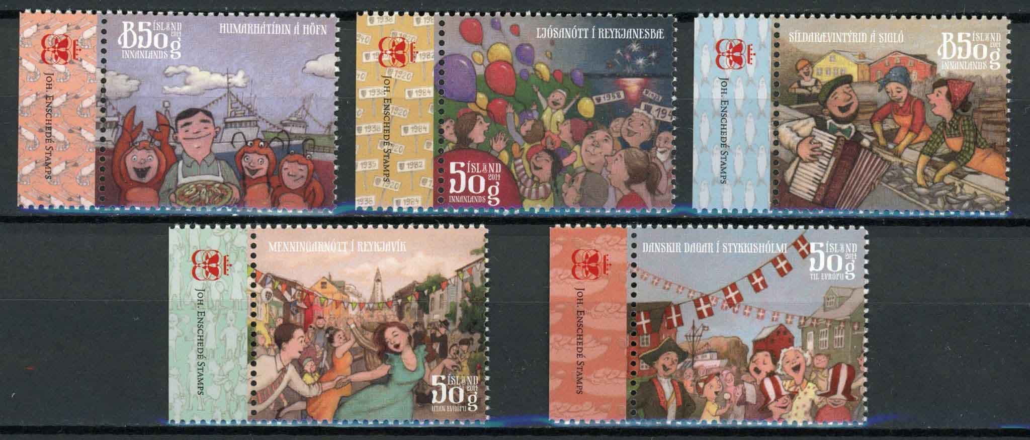 Iceland 2014 SG.1421-1425 U/M