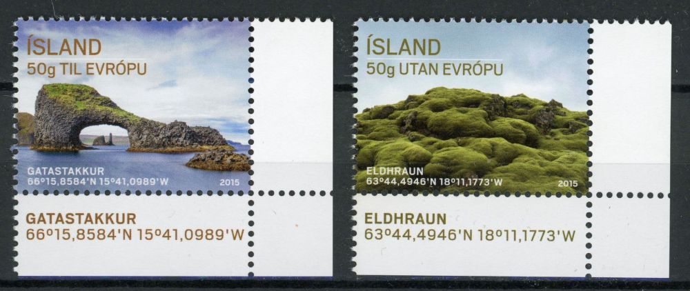 Iceland 2015 SG.1449-1450 U/M