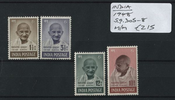 India 1948 SG.305-8 M/M