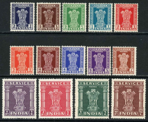 India / Official 1950-51 SG.O151-O164 M/M