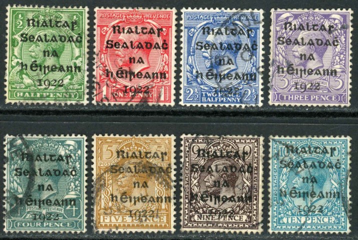 Ireland 1922 SG.1-9 F/U