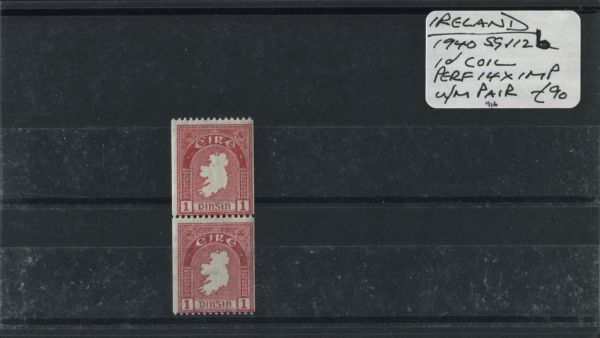 Ireland 1940 SG.112b pair U/M (Lot 5)