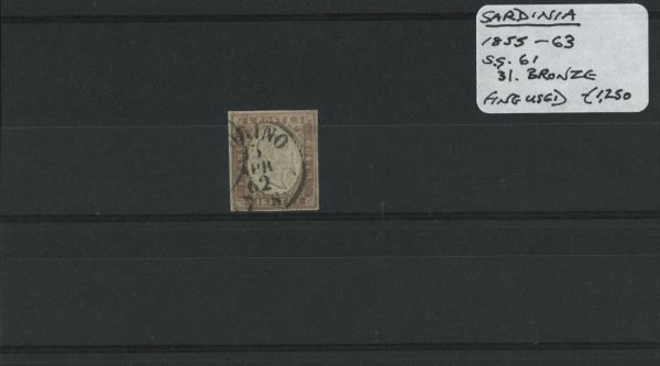 Italy 1855-63 SG.61 F/U