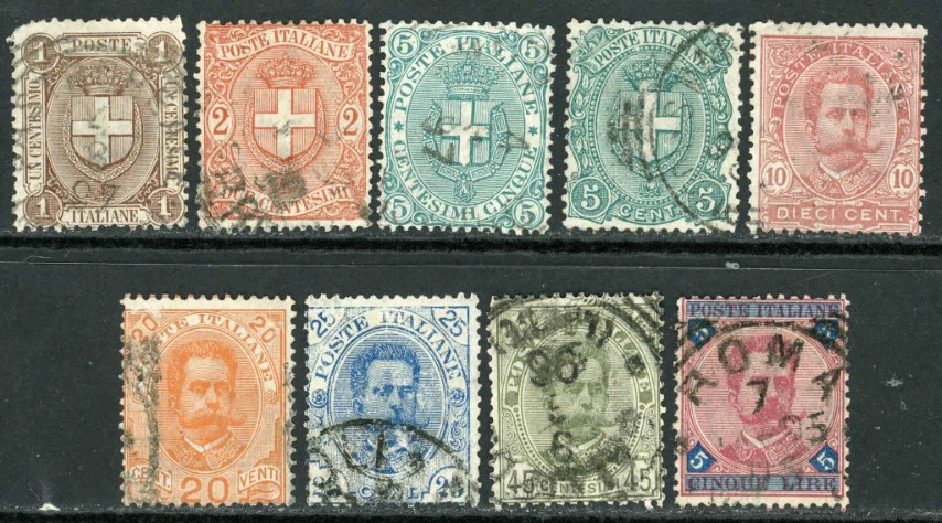 Italy 1891-97 SG.53-61 F/U