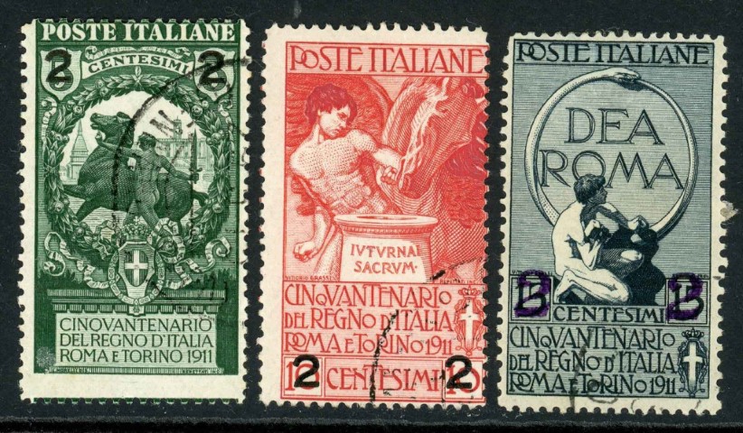 Italy 1913 SG.93-95 F/U