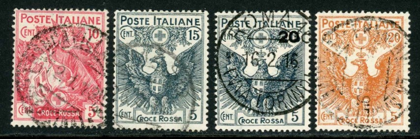 Italy 1915-16 SG.96-99 F/U