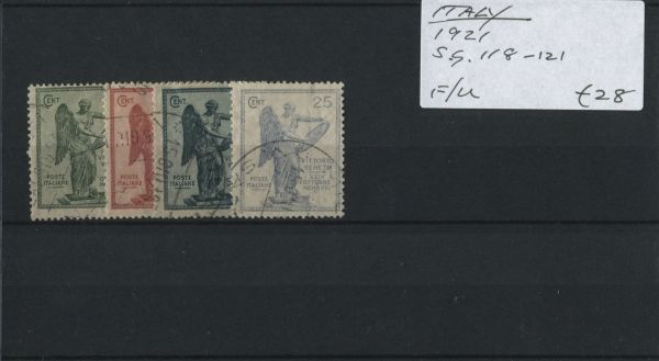 Italy 1921 SG.118-121 F/U