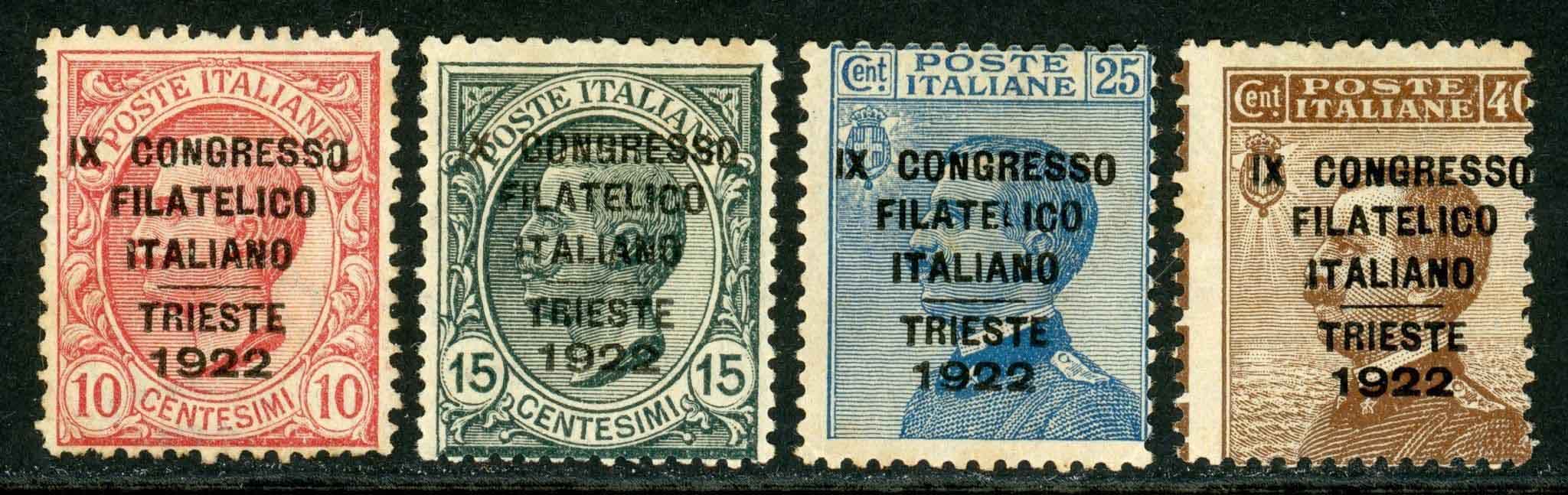 Italy 1922 SG.122-125 M/M with certificate