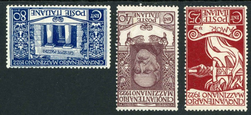 Italy 1922 SG.126-128 U/M