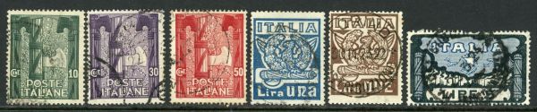 Italy 1923 SG.146-151 F/U