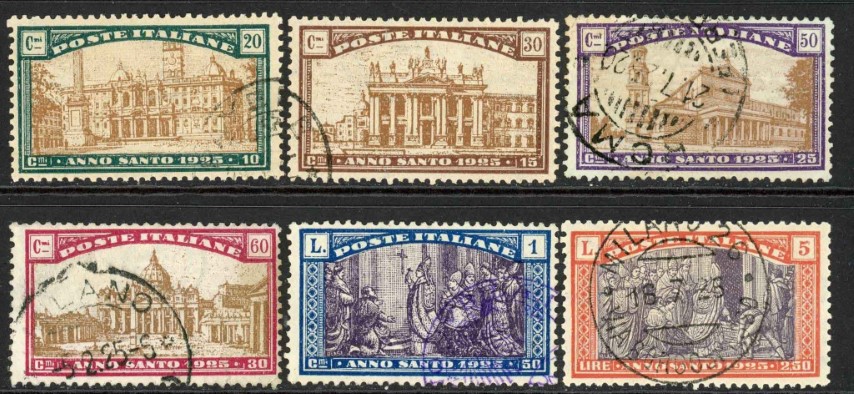 Italy 1924 SG.172-177 F/U