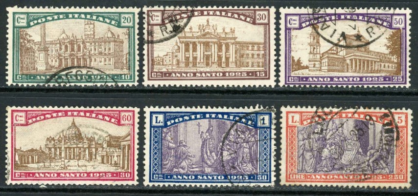 Italy 1924 SG.172-177 F/U