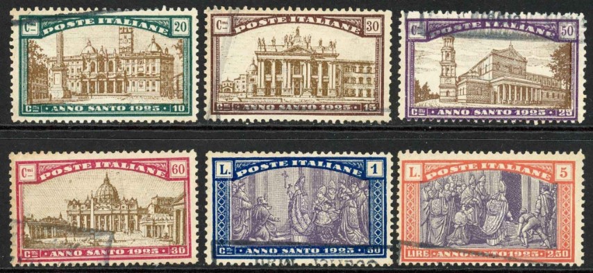 Italy 1924 SG.172-177 F/U cto