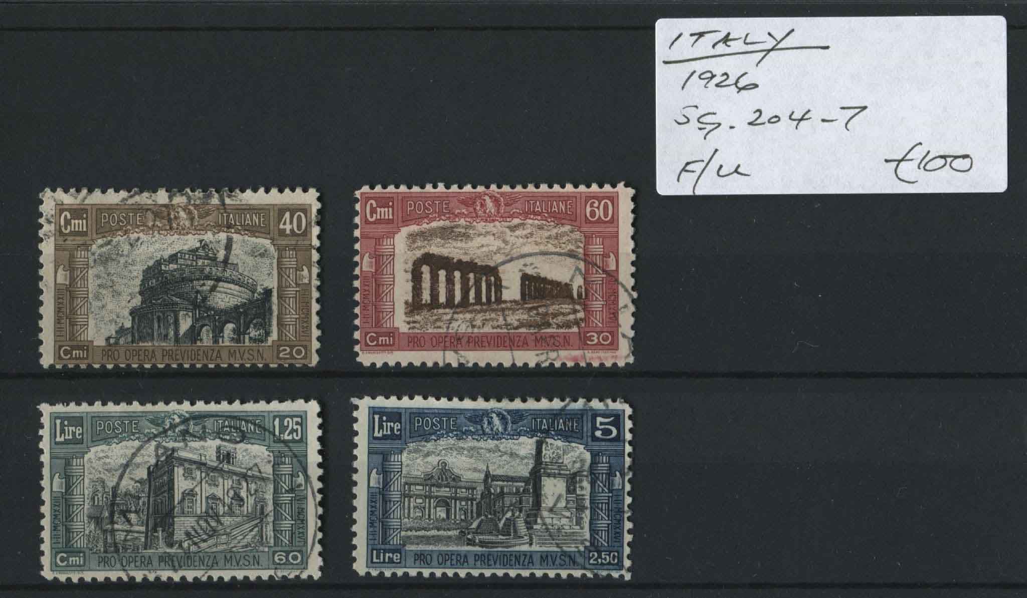 Italy 1926 SG.204-7 F/U