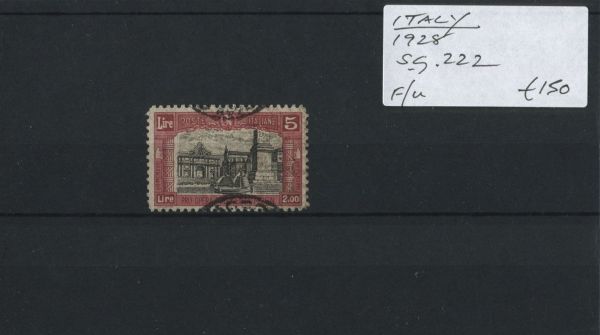 Italy 1928 SG.222 F/U