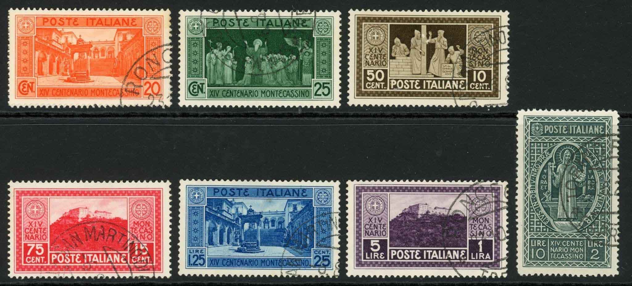 Italy 1929 SG.260-266 F/U