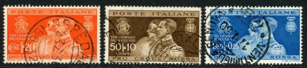 Italy 1930 SG.267-269 F/U