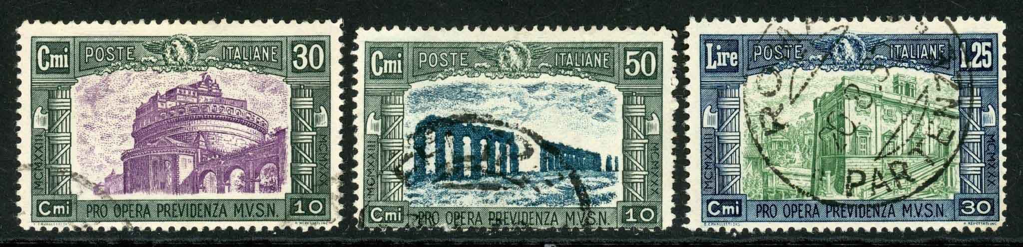 Italy 1930 SG.278-280 F/U short set