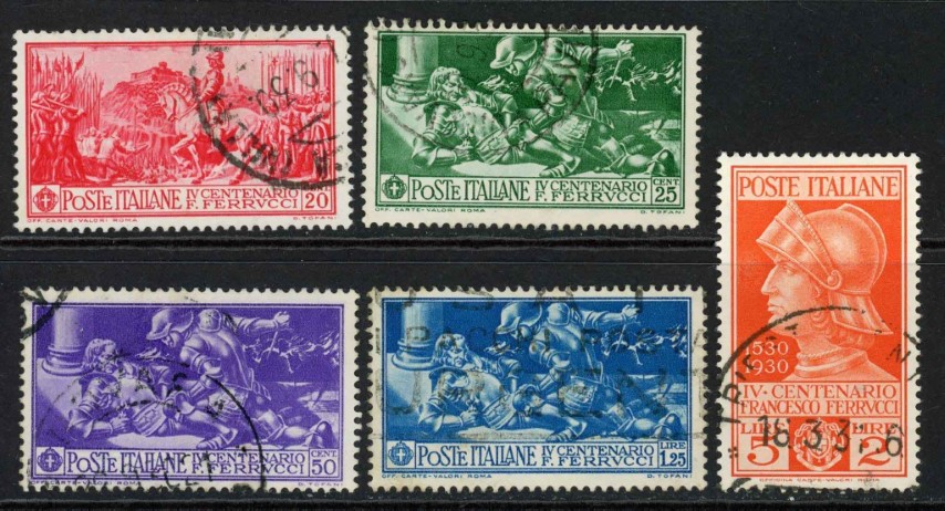 Italy 1930 SG.282-286 F/U