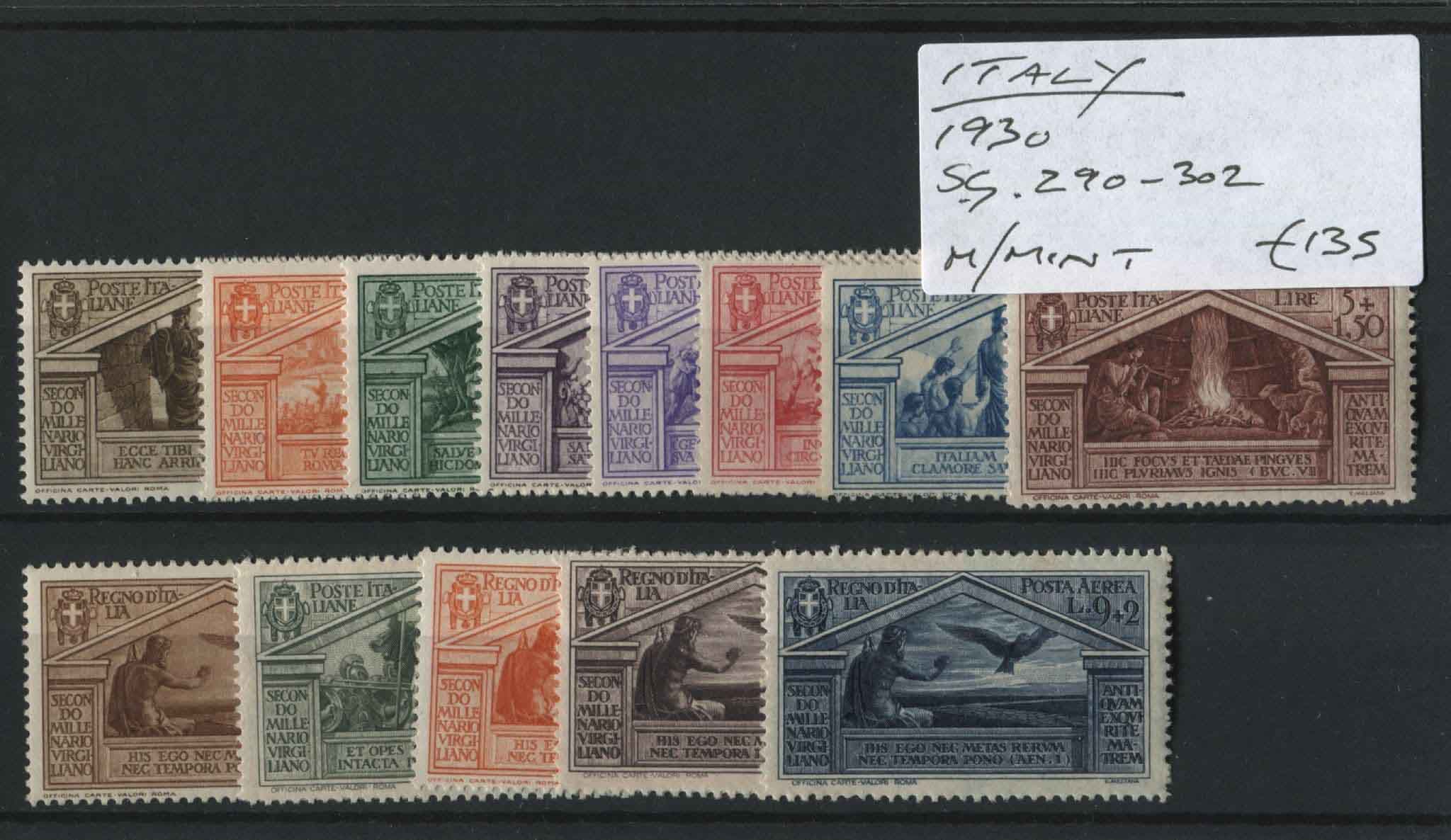 Italy 1930 SG.290-302 M/M