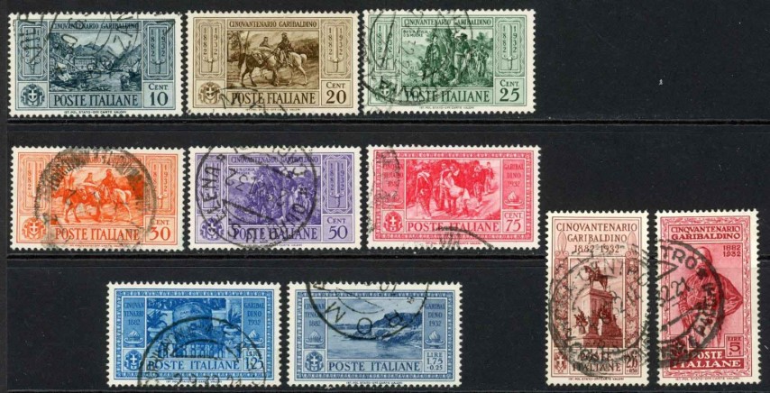 Italy 1932 SG.333-342 F/U