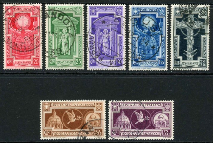 Italy 1933 SG.384-390 F/U