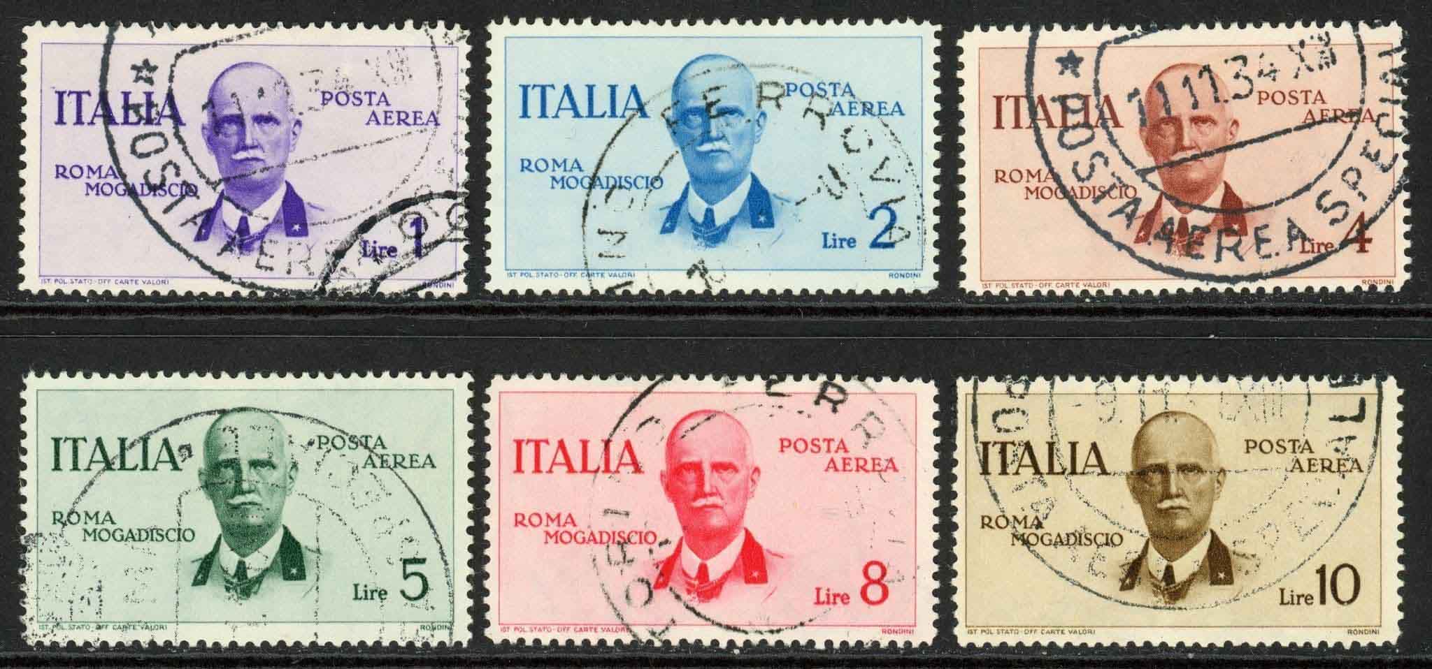 Italy 1934 SG.444-449 F/U