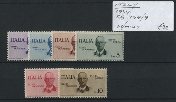 Italy 1934 SG.444-9 M/M