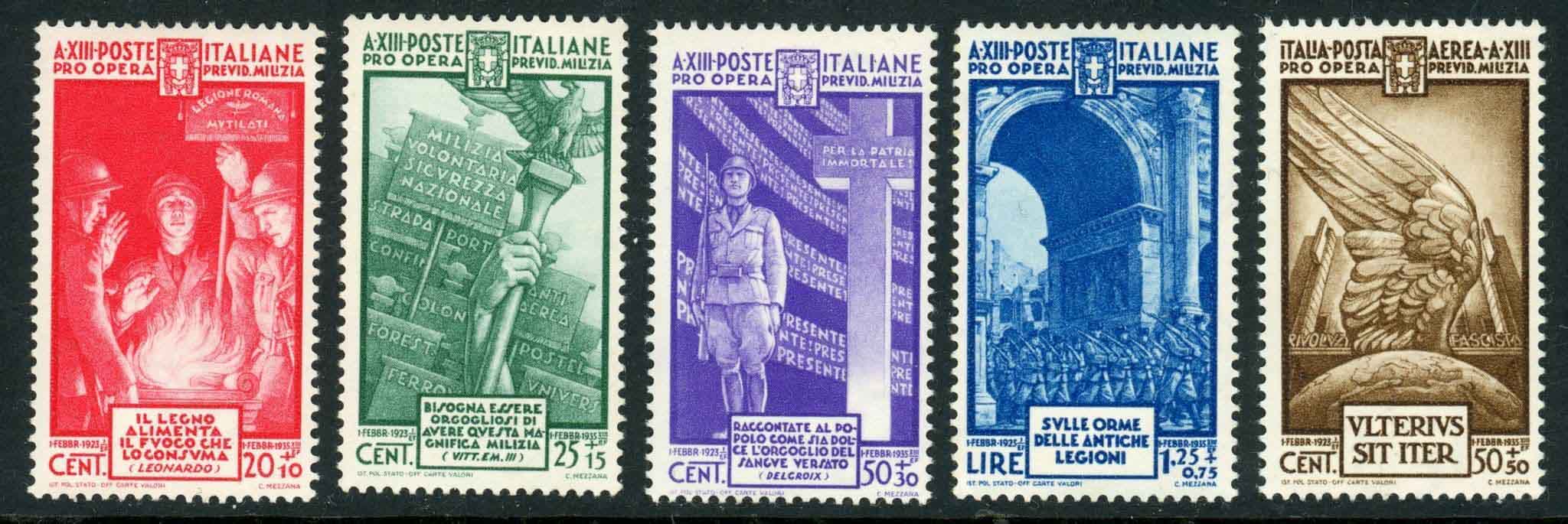 Italy 1935 SG.453-457 M/M