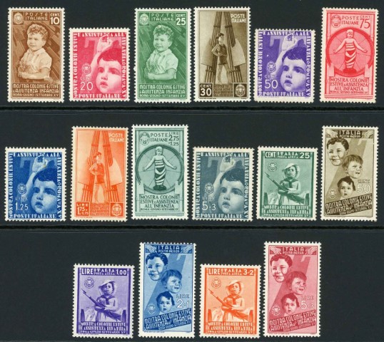 Italy 1937 SG.490-505 M/M