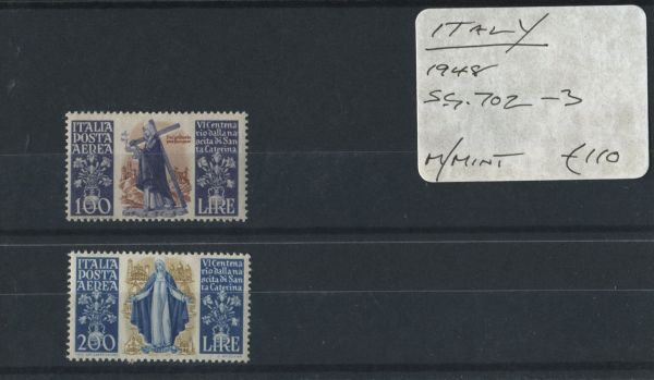 Italy 1948 SG.702-3 M/M