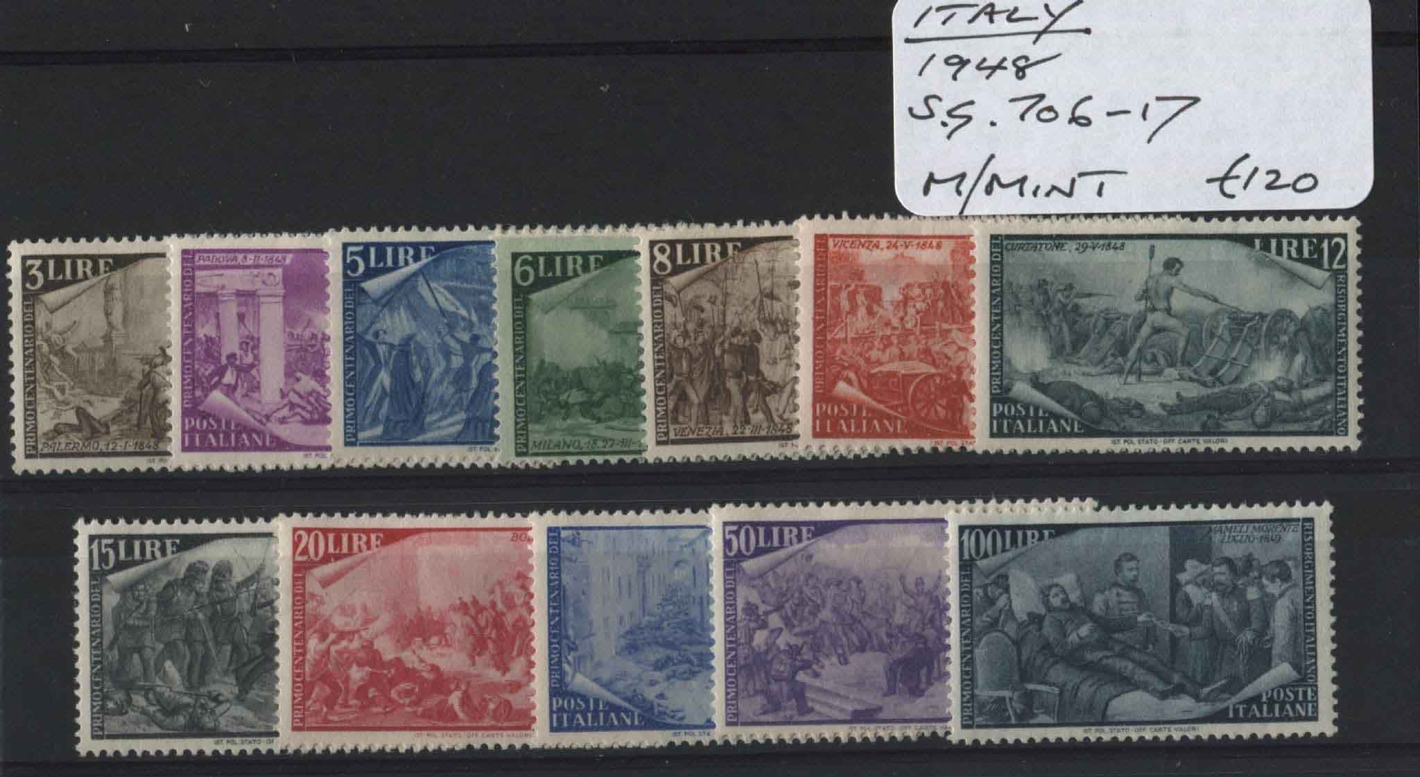 Italy 1948 SG.706-17 M/M