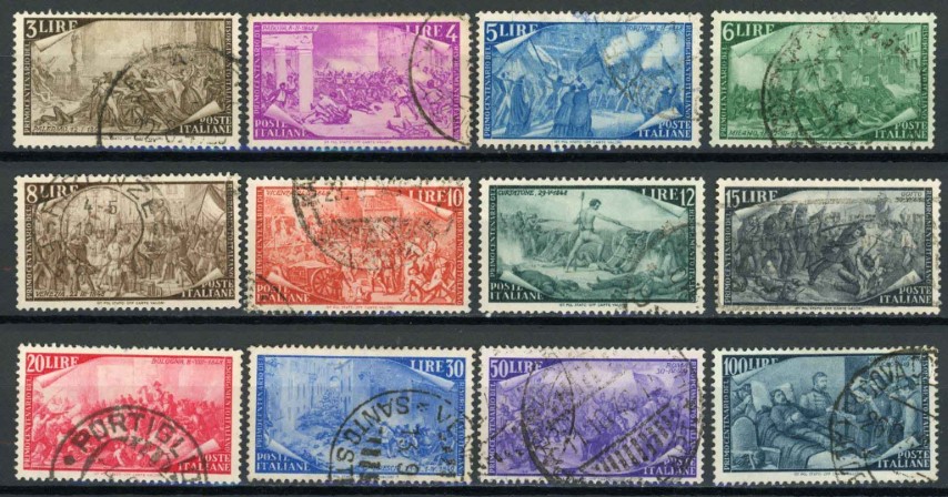 Italy 1948 SG.706-717 F/U