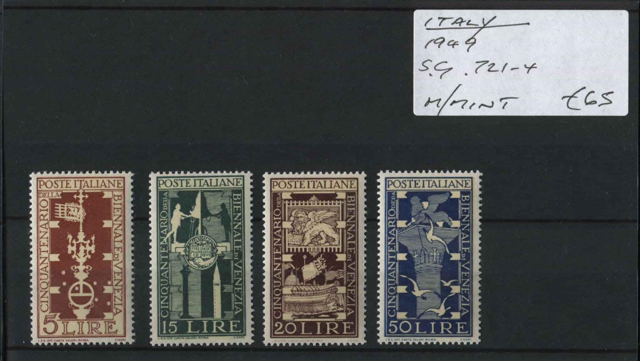 Italy 1949 SG.721-4 M/M