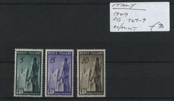 Italy 1949 SG.727-9 M/M