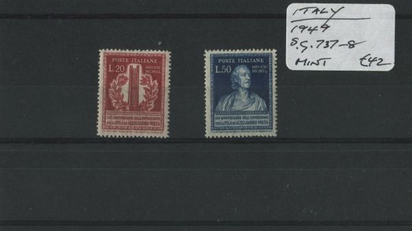 Italy 1949 SG.737-8 Mint