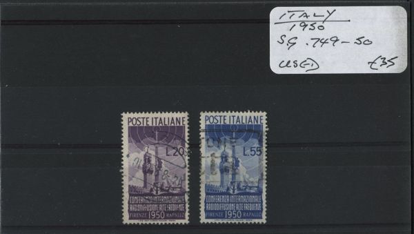 Italy 1950 SG.749-50 Used