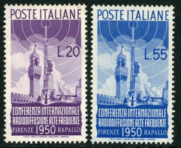 Italy 1950 SG.749-750 L/M/M