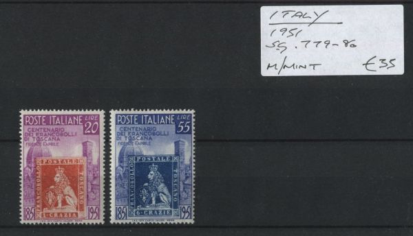 Italy 1951 SG.779-80 M/M