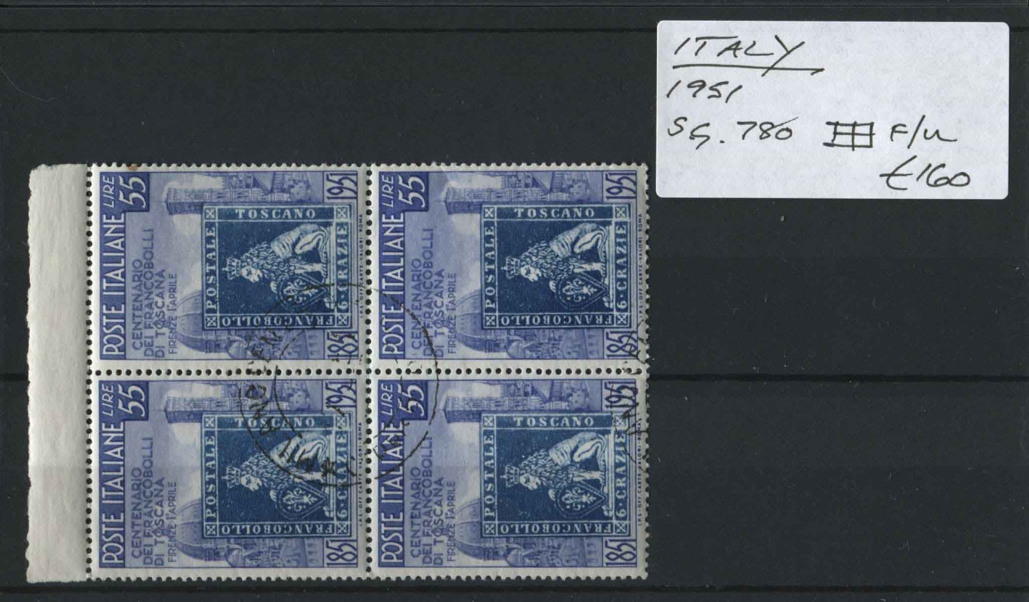 Italy 1951 SG.780 Block F/U