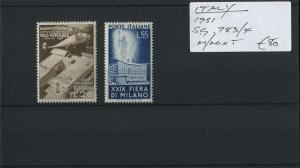 Italy 1951 SG.783-4 M/M