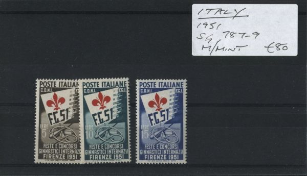 Italy 1951 SG.787-9 M/M