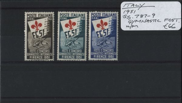 Italy 1951 SG.787-9 U/M