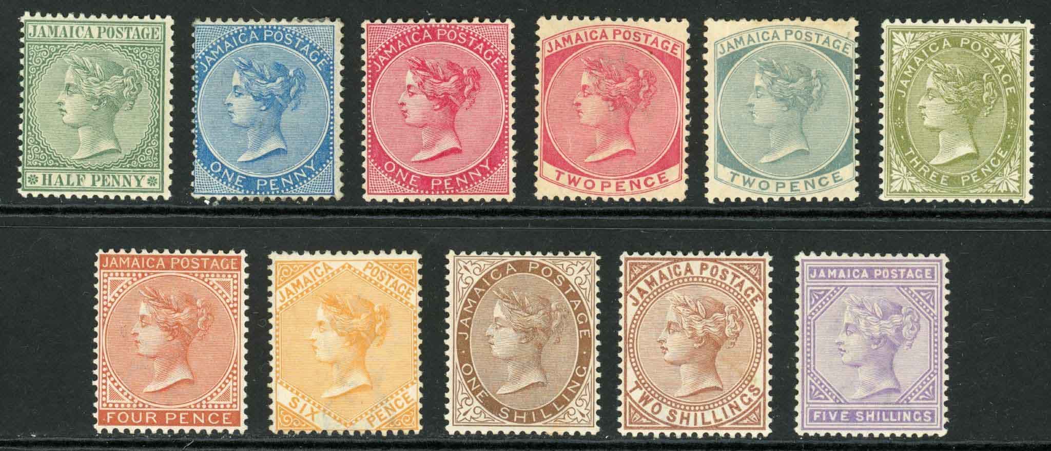 Jamaica 1883-97 SG.16-26 M/M