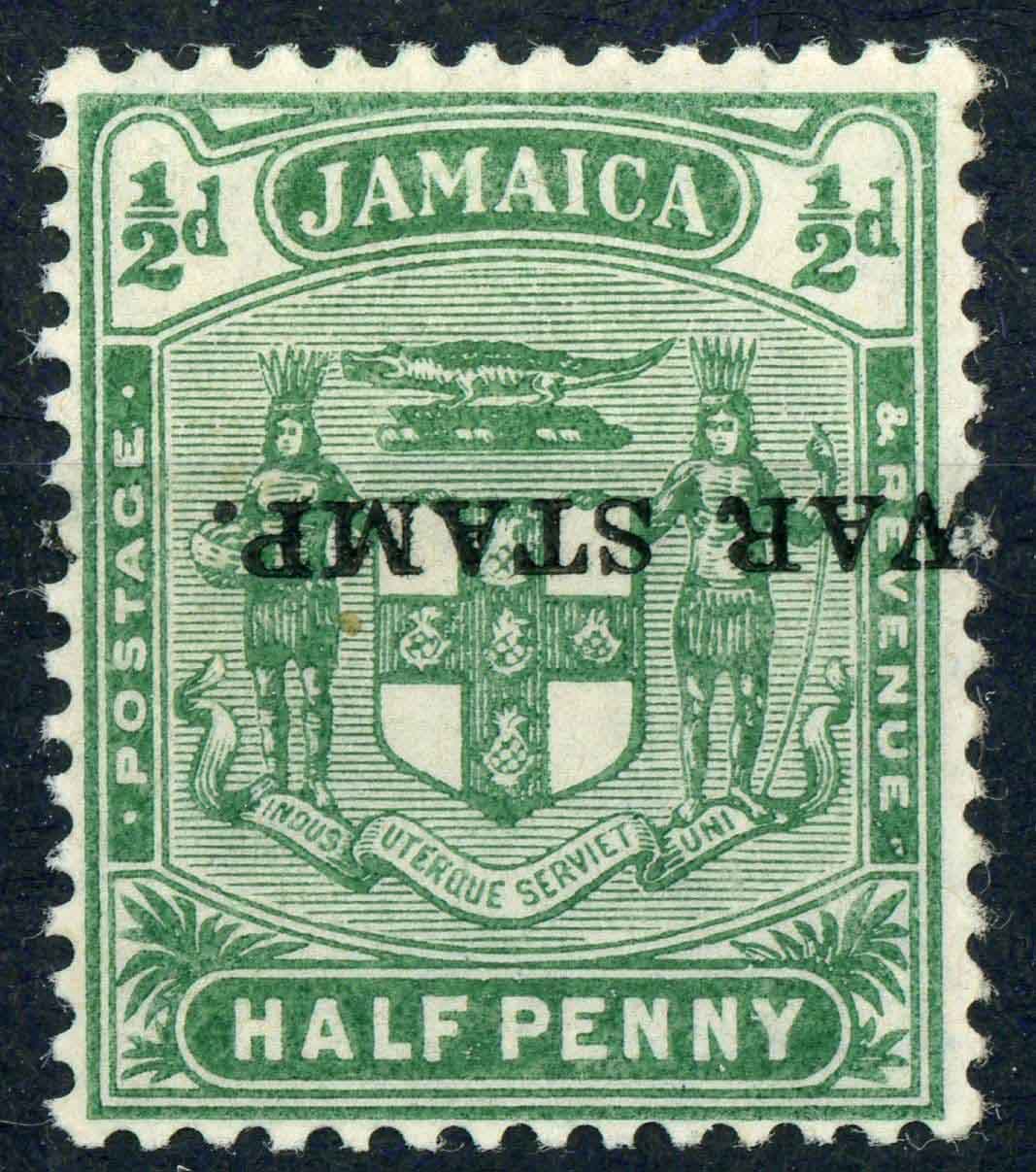 Jamaica 1916 SG.68c Opt. Inverted M/M