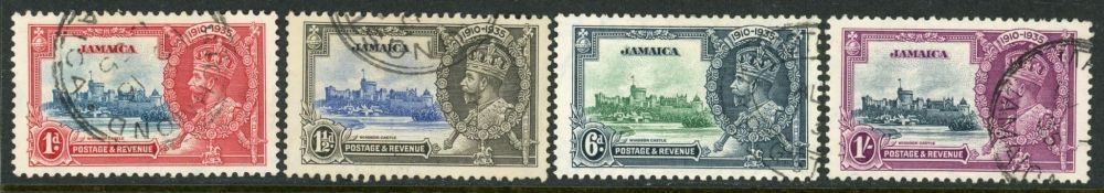 Jamaica 1935 SG.114-117 F/U